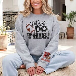 Atlanta Football  Sweatshirt with Embroidered design on sleeve. S M L XL
